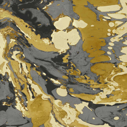 Picture of MARBLEIZED IN GOLD AND GREY II