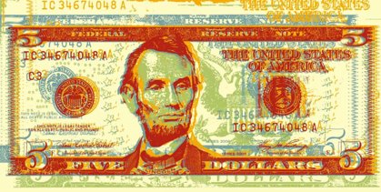 Picture of FIVE DOLLAR BILL