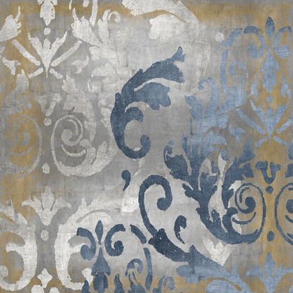 Picture of DAMASK IN SILVER AND GOLD I