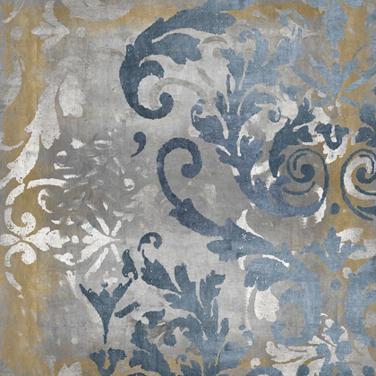Picture of DAMASK IN SILVER AND GOLD II