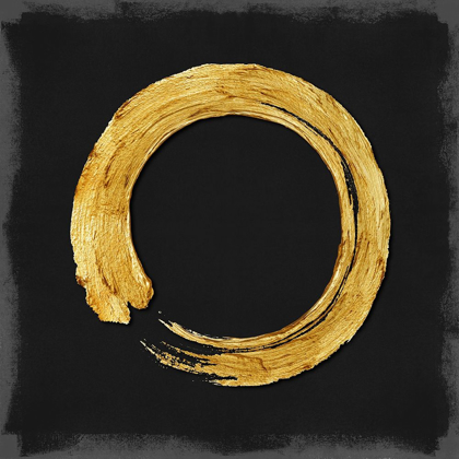 Picture of GOLD ZEN CIRCLE ON BLACK I