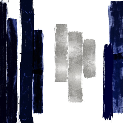 Picture of VERTICAL BLUE AND SILVER II