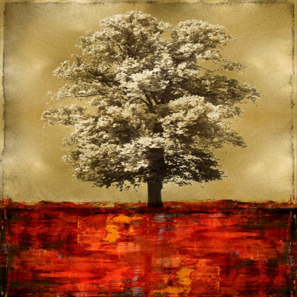 Picture of STATELY - RED ON GOLD