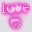 Picture of NEON LOVE HEART PW