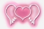 Picture of NEON HEART WINGS PW