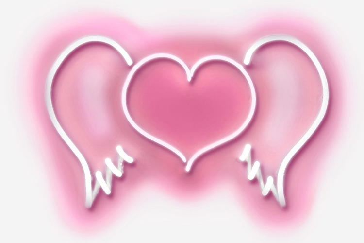 Picture of NEON HEART WINGS PW