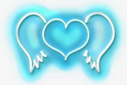 Picture of NEON HEART WINGS AW