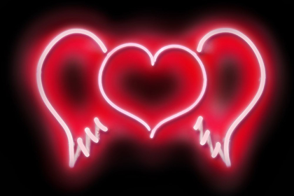 Picture of NEON HEART WINGS RB