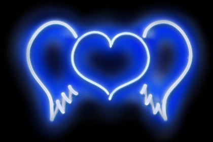 Picture of NEON HEART WINGS BB