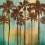 Picture of AQUA PALMS I