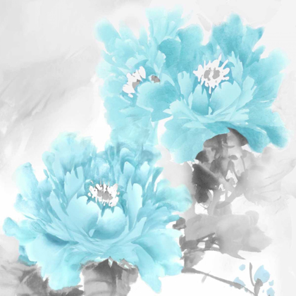 Picture of FLOWER BLOOM IN AQUA II