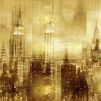 Picture of NYC - REFLECTIONS IN GOLD II