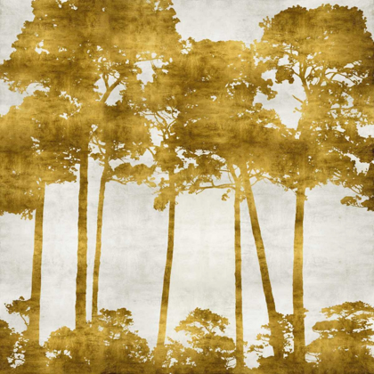 Picture of TREE LINED IN GOLD II