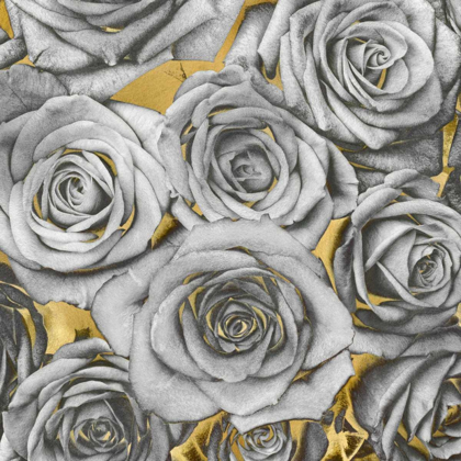 Picture of ROSES - SILVER ON GOLD