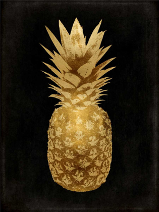 Picture of GOLD PINEAPPLE ON BLACK II