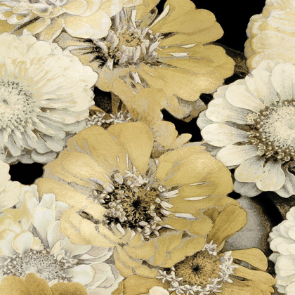 Picture of FLORAL ABUNDANCE IN GOLD I