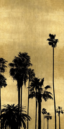 Picture of PALM SILHOUETTE ON GOLD III