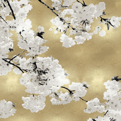 Picture of BLOSSOMS ON GOLD III