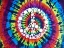 Picture of TIE DYE RAINBOW PEACE SIGN II