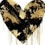 Picture of BIG HEARTED BLACK AND GOLD
