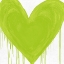 Picture of BIG HEARTED CHARTREUSE GREEN