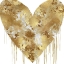 Picture of BIG HEARTED GOLD AND WHITE