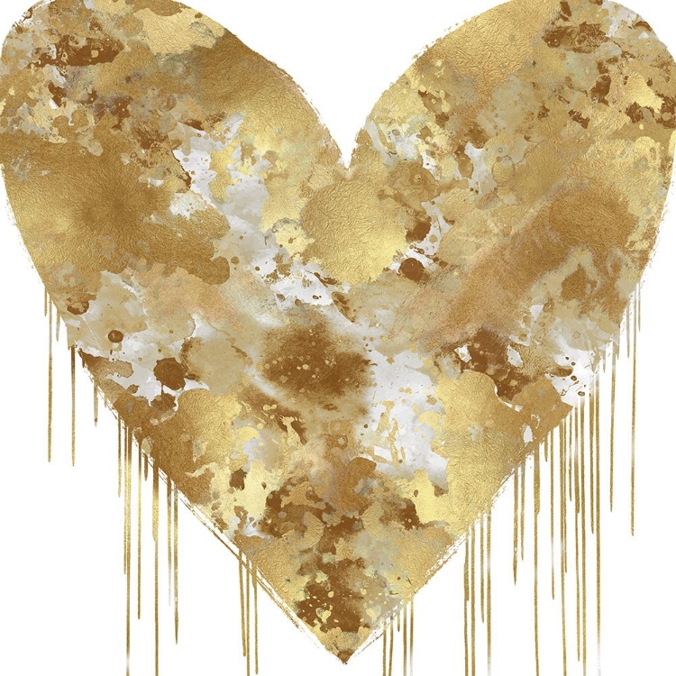 Picture of BIG HEARTED GOLD AND WHITE