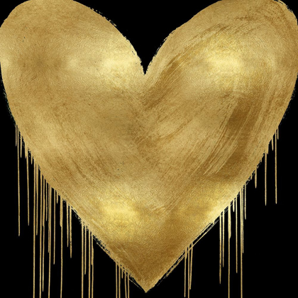 Picture of BIG HEARTED GOLD ON BLACK