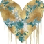 Picture of BIG HEARTED GREEN AND GOLD