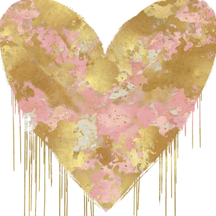 Picture of BIG HEARTED PINK AND GOLD