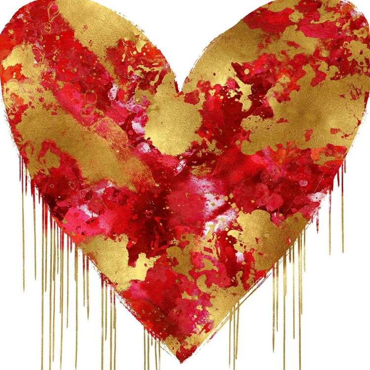 Picture of BIG HEARTED RED AND GOLD