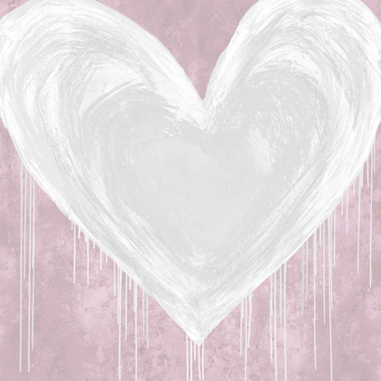 Picture of BIG HEARTED WHITE ON PINK