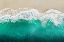 Picture of TEAL OCEAN WAVES FROM ABOVE I