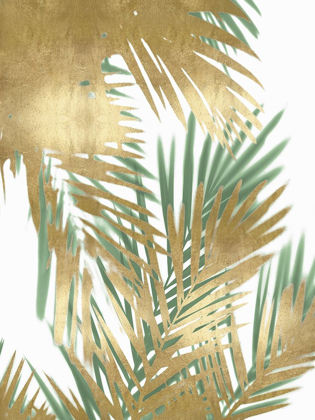 Picture of PALM SHADOWS GOLD ON GREEN II