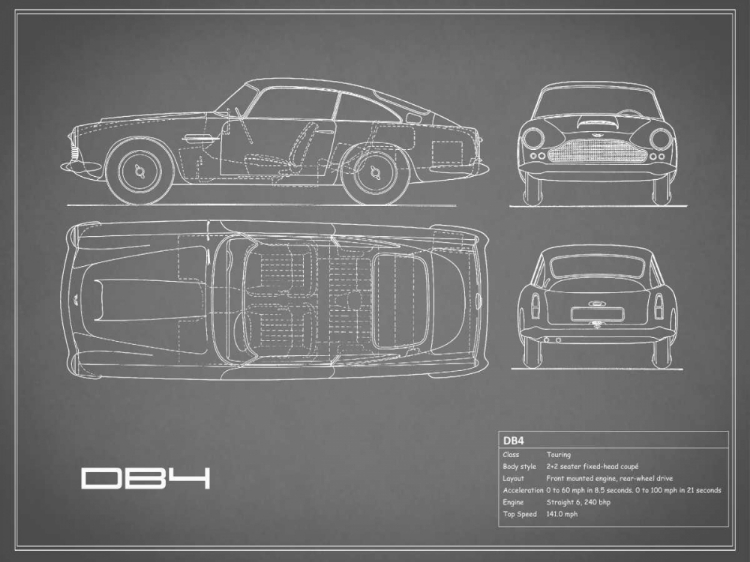 Picture of ASTON DB4 -GREY