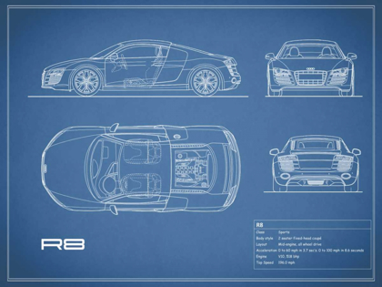 Picture of AUDI R8 V10-BLUE