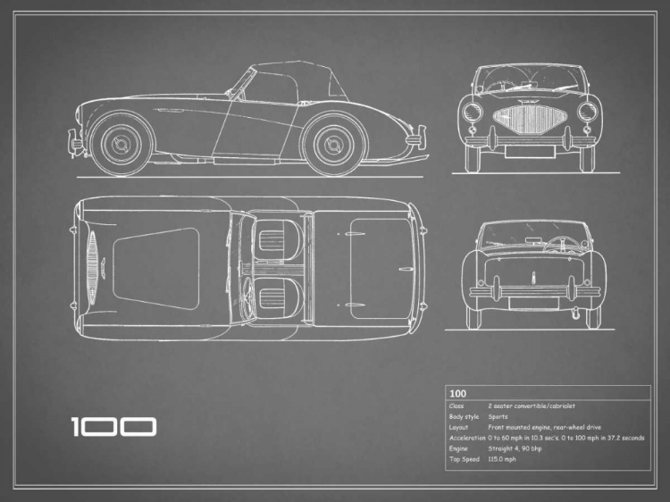 Picture of AUSTIN-HEALEY 100-GREY