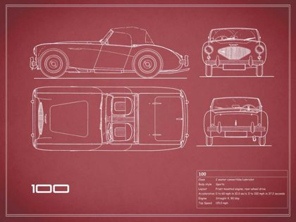 Picture of AUSTIN-HEALEY 100-MAROON