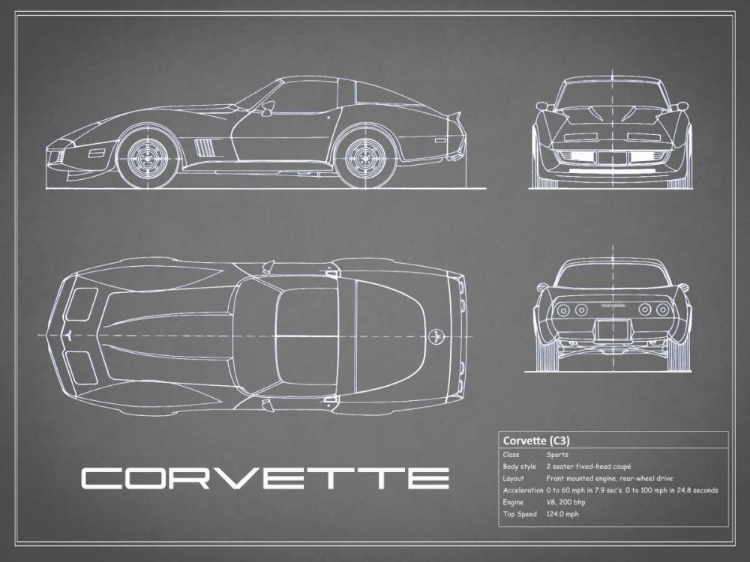 Picture of CORVETTE C3-GREY