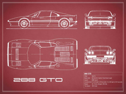 Picture of FERRARI 288-GTO-MAROON