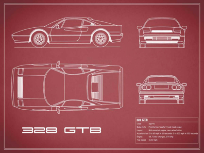 Picture of FERRARI 328-GTB-MAROON