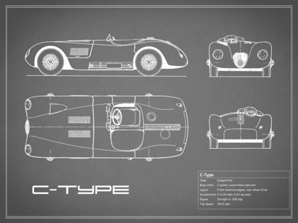 Picture of JAGUAR C-TYPE-GREY