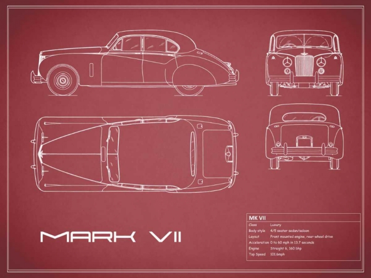 Picture of JAGUAR MKVII-MAROON