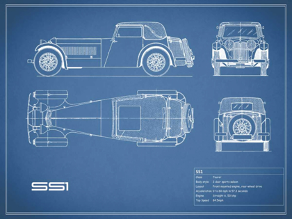 Picture of JAGUAR SS1-BLUE