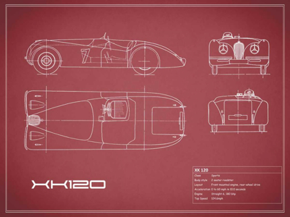 Picture of JAGUAR XK-120-MAROON