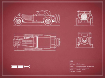Picture of MERCEDES SSK-MAROON