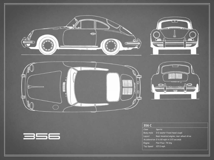 Picture of PORSCHE 356C-GREY