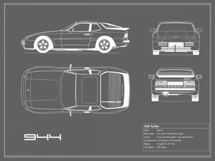 Picture of PORSCHE 944 TURBO-GREY