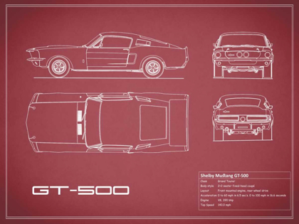 Picture of SHELBY MUSTANG GT500-MAROON