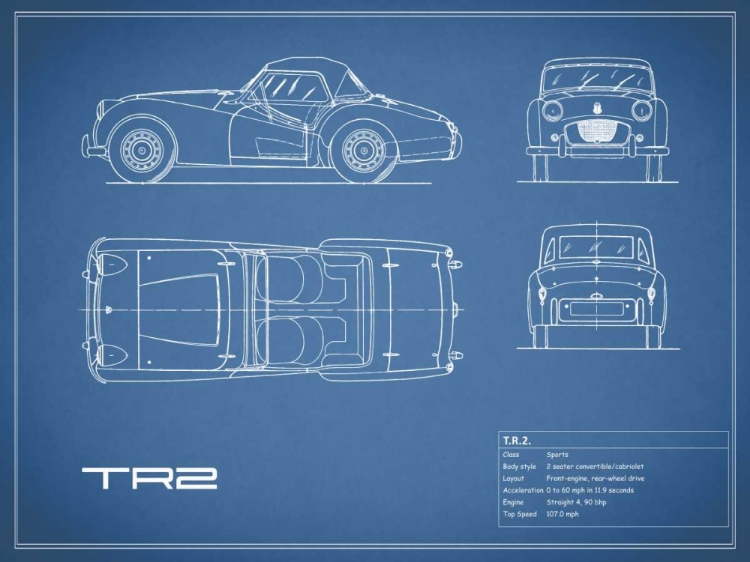 Picture of TRIUMPH TR2-BLUE